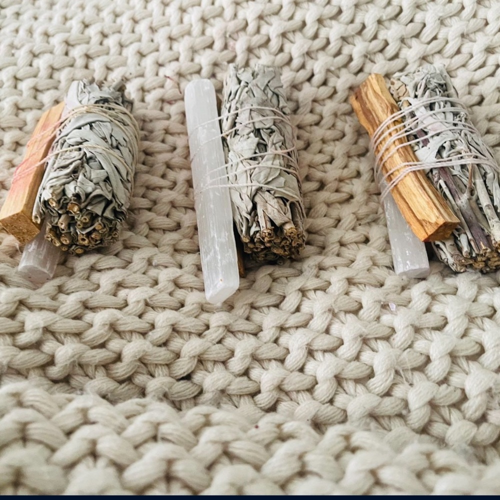 White sage with palo Santo and seleniteSage Bundles